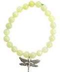 New Jade Silver Serenity Dragonfly Bracelet